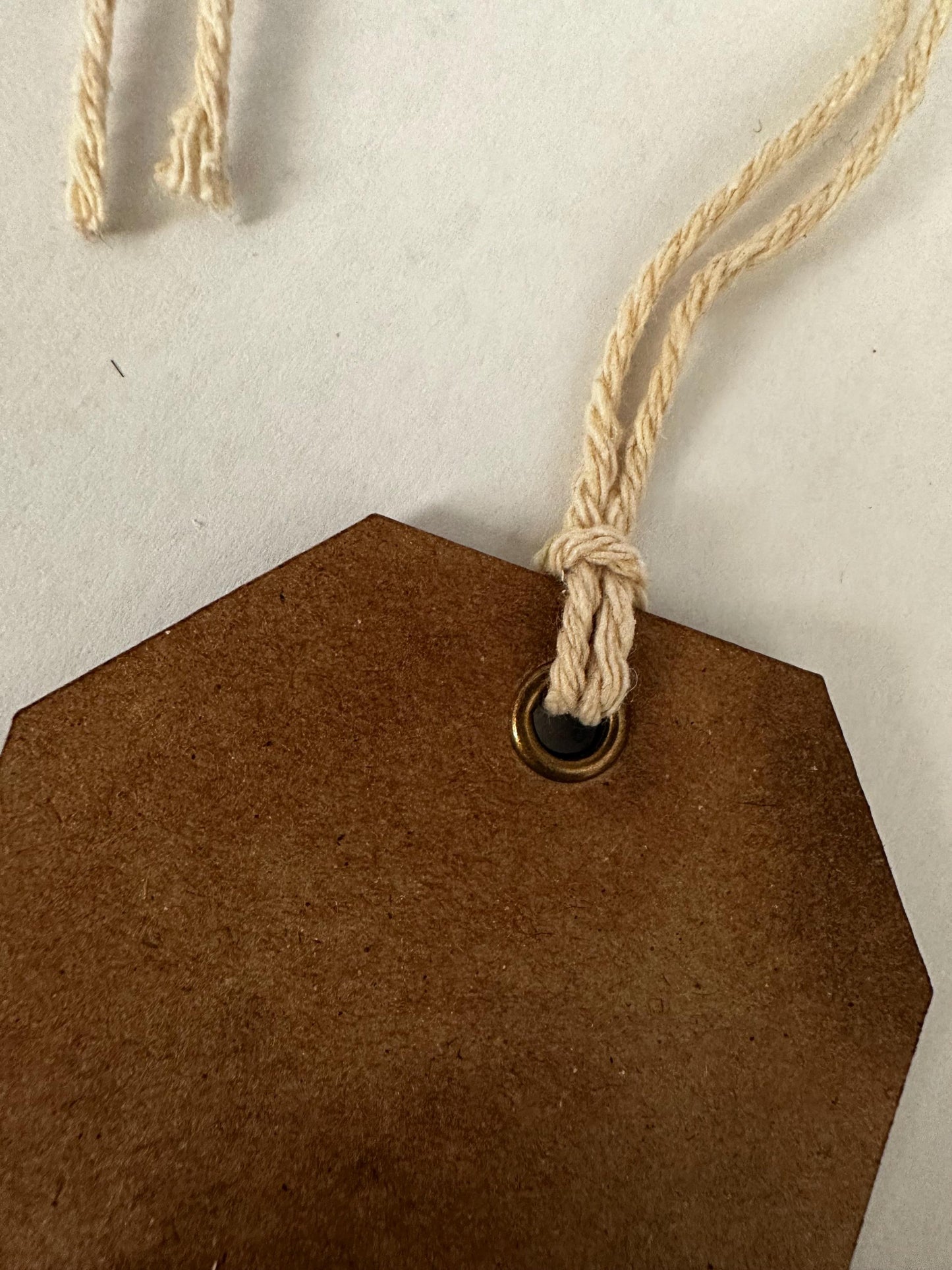The "Poinsettia Cut Out" Gift Tag