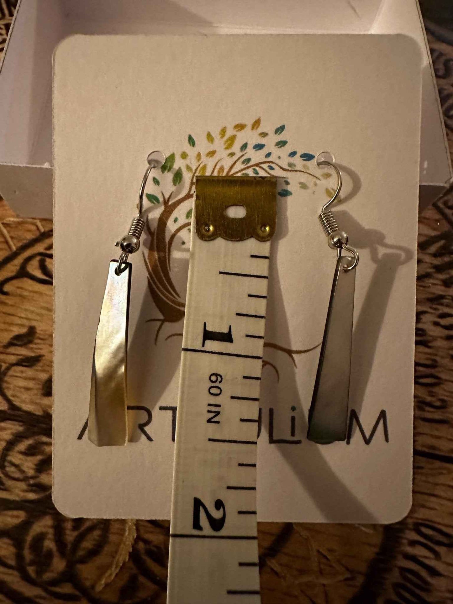 Abalone Shell Earrings - Unique Sea Jewelry Drop Design