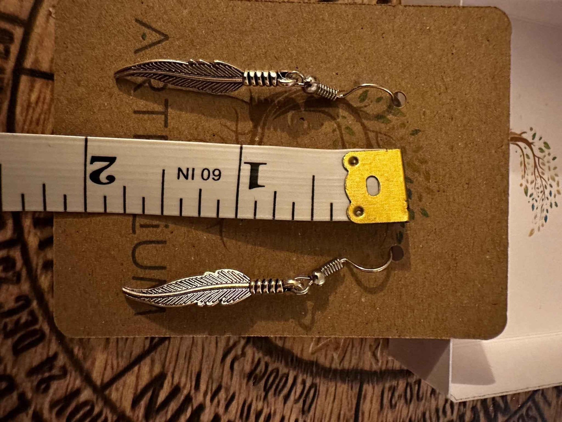 Delicate Feather Dangle Earrings | Nature-Inspired Jewelry for Elegant Style