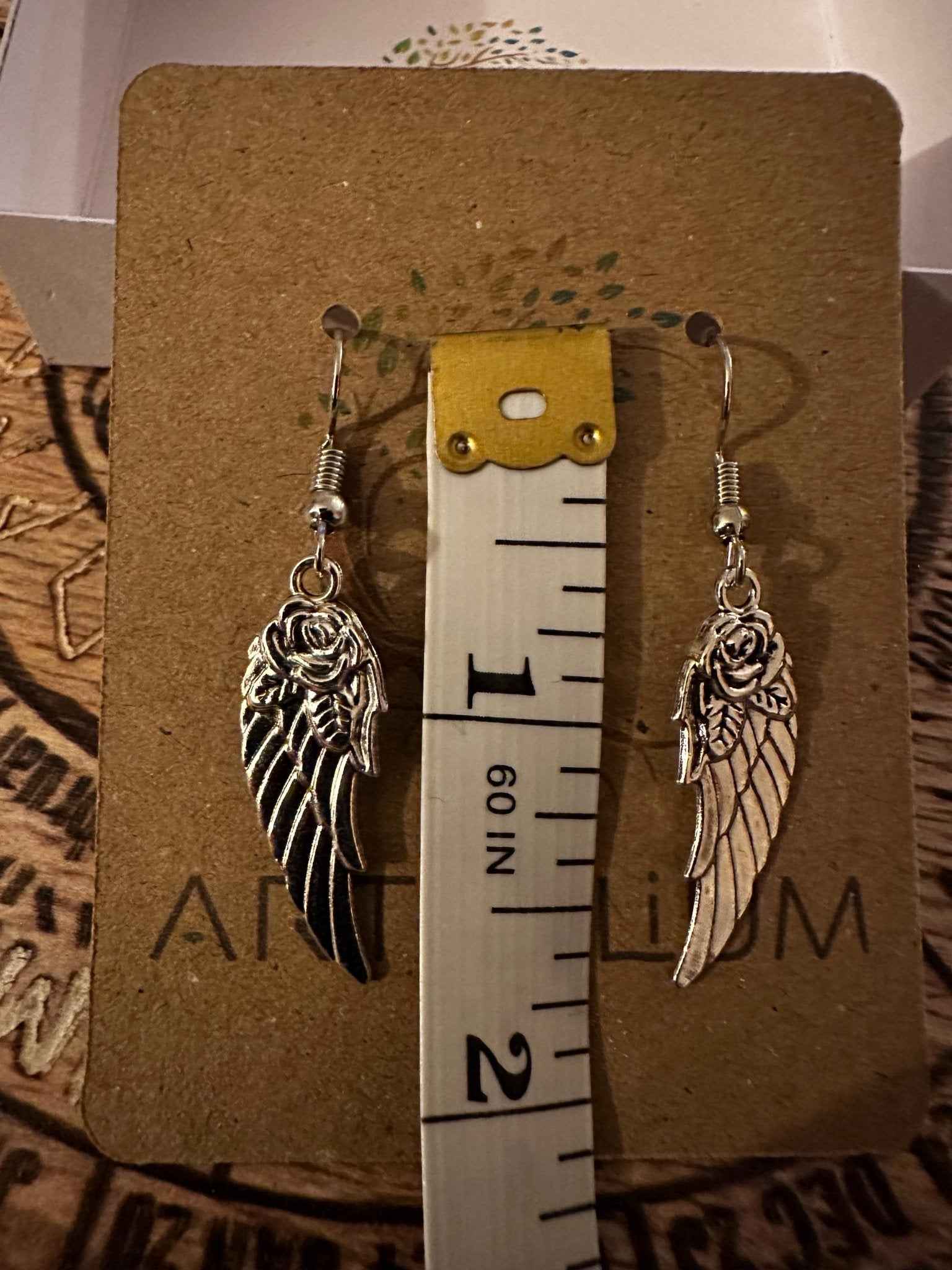 Graceful Angel Wings Dangle Earrings | Symbolic Spiritual Jewelry