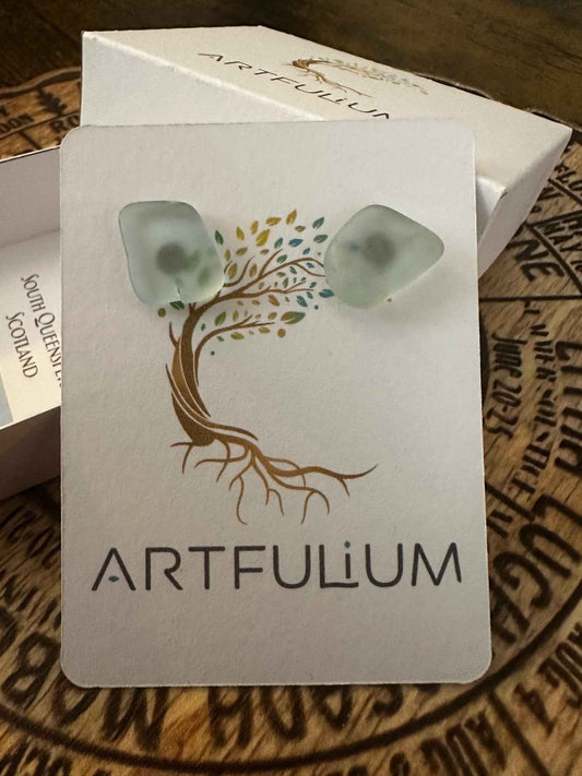 Scottish Sea Glass Earrings - Handcrafted Ethical Jewelry for Unique Style
