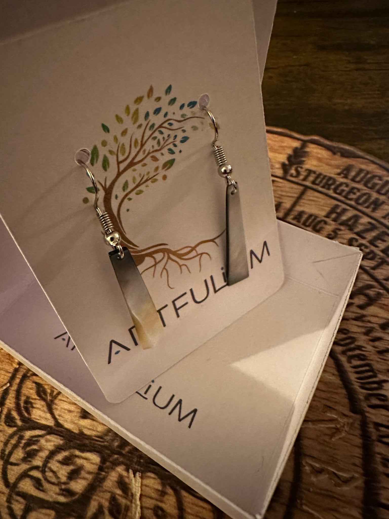 Abalone Shell Earrings - Unique Sea Jewelry Drop Design