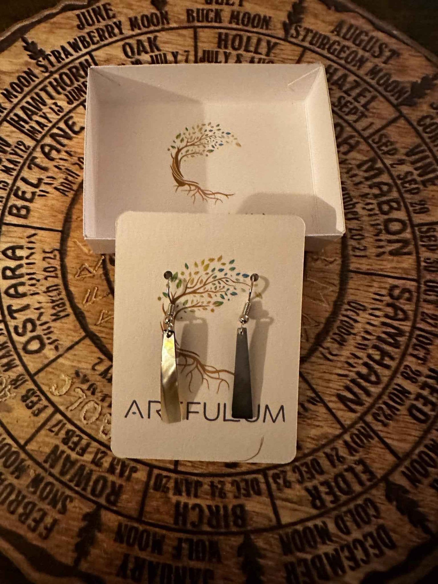 Abalone Shell Earrings - Unique Sea Jewelry Drop Design