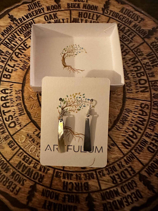 Abalone Shell Earrings - Unique Sea Jewelry Drop Design