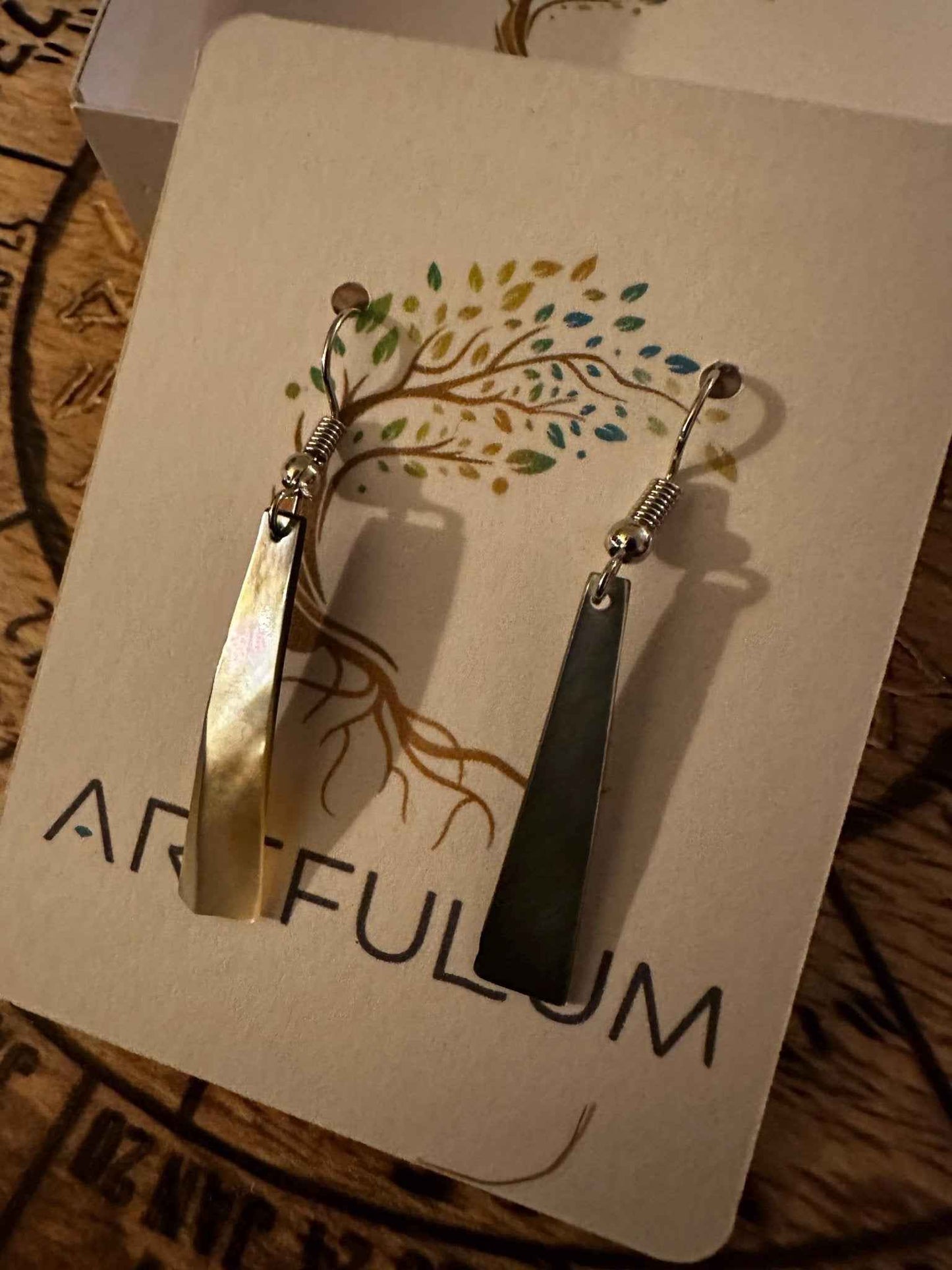 Abalone Shell Earrings - Unique Sea Jewelry Drop Design