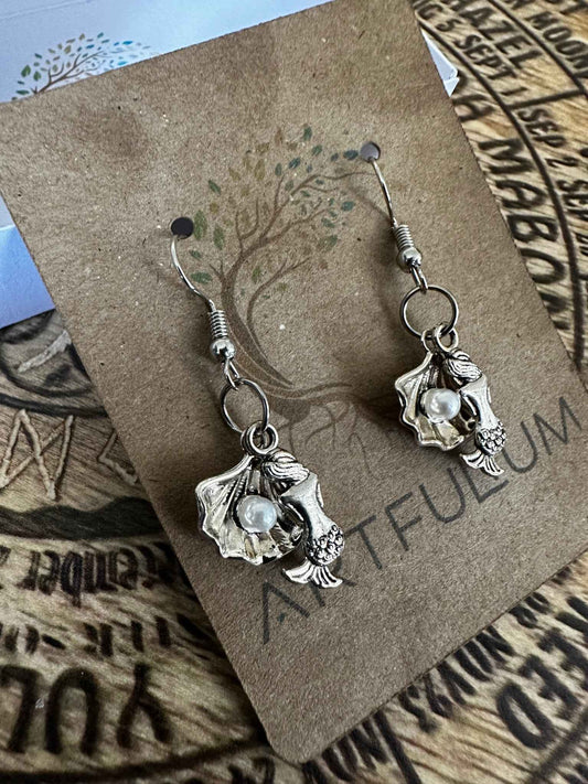 Mermaid Pearl Drop Earrings – Ocean-Inspired Jewelry for a Magical Touch