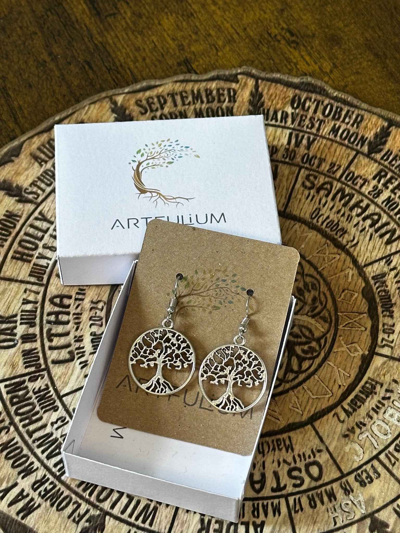 Tree of Life Earrings | Handmade Norse Yggdrasil Jewelry
