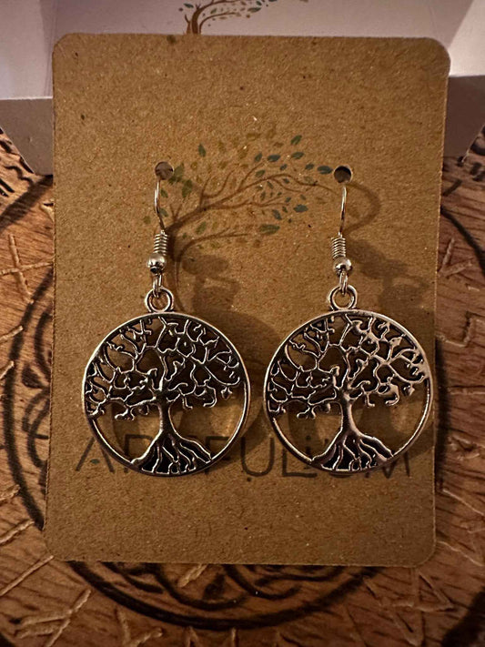 Tree of Life Earrings | Handmade Norse Yggdrasil Jewelry
